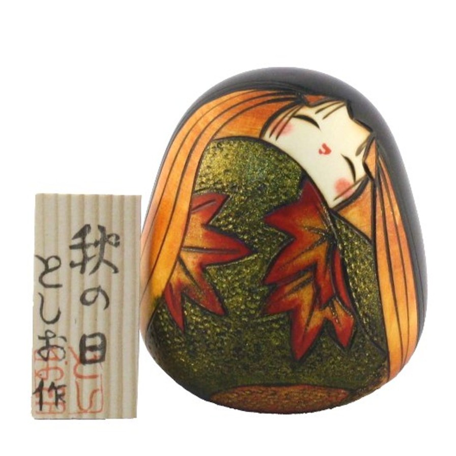 Bambole Kokeshi ARTIGIANATO GIAPPONESE | Kokeshi Aki No Hi