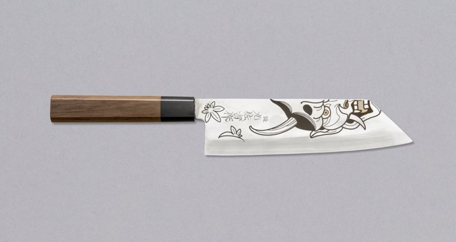 Coltelli Da Cucina ARTIGIANATO GIAPPONESE | Bunka Silver Zdp-189 Con Hannya