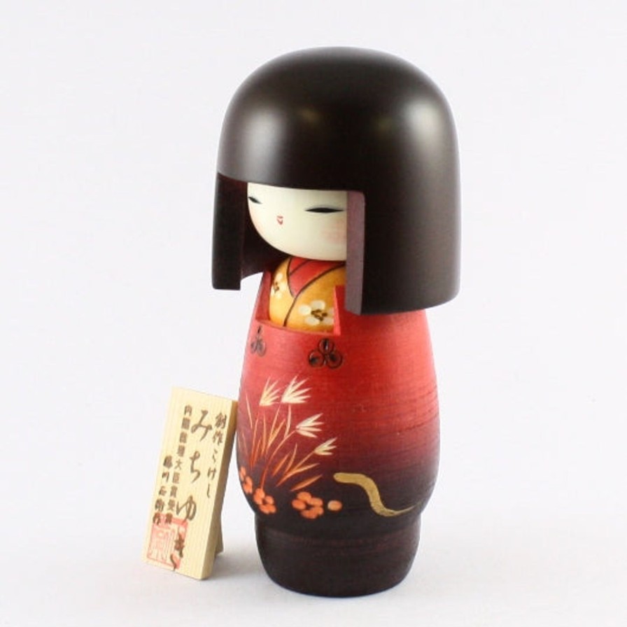 Bambole Kokeshi ARTIGIANATO GIAPPONESE | Kokeshi Michiyuki