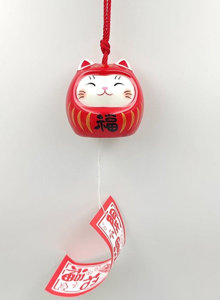 Gadget E Portafortuna ARTIGIANATO GIAPPONESE | Fuurin Maneki Neko Daruma