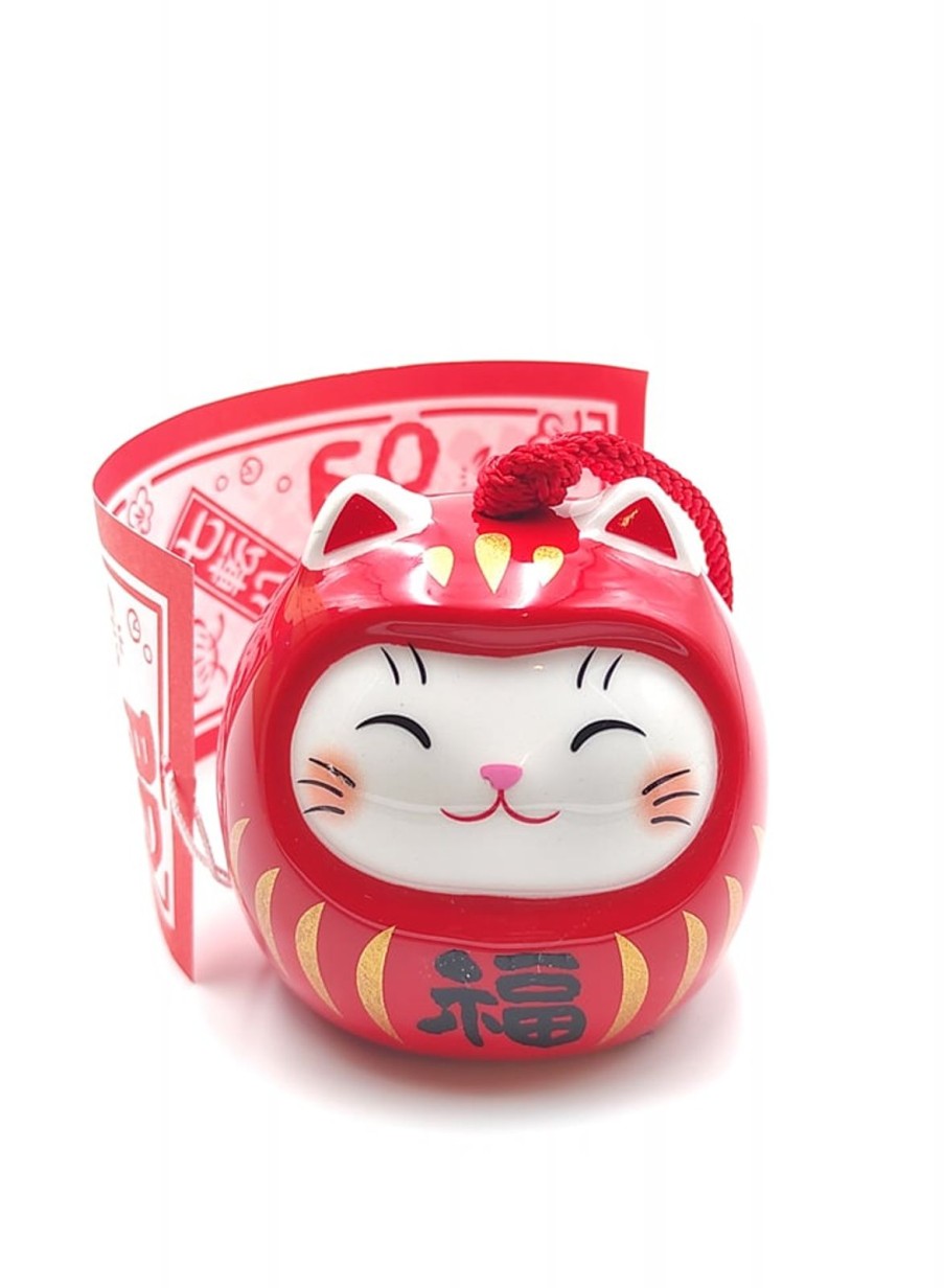 Gadget E Portafortuna ARTIGIANATO GIAPPONESE | Fuurin Maneki Neko Daruma