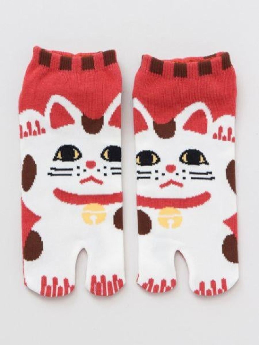 Abbigliamento E Accessori ARTIGIANATO GIAPPONESE | Tabi Maneki Neko (M)