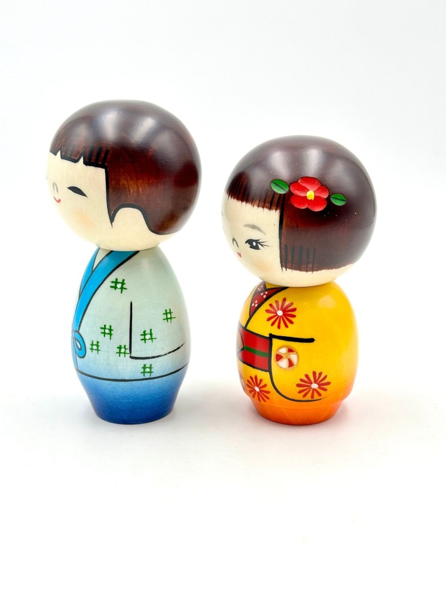 Bambole Kokeshi ARTIGIANATO GIAPPONESE | Kokeshi Nakayoshi