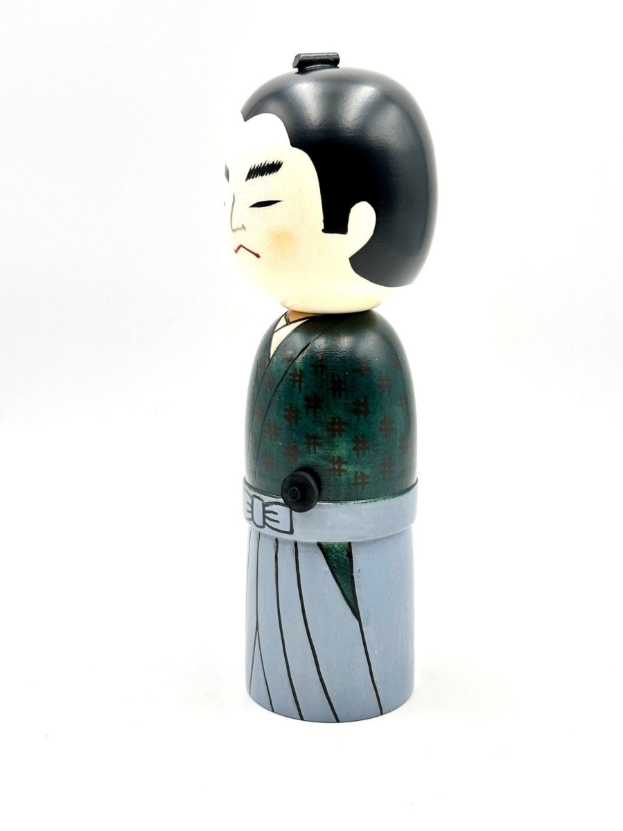 Bambole Kokeshi ARTIGIANATO GIAPPONESE | Kokeshi Samurai