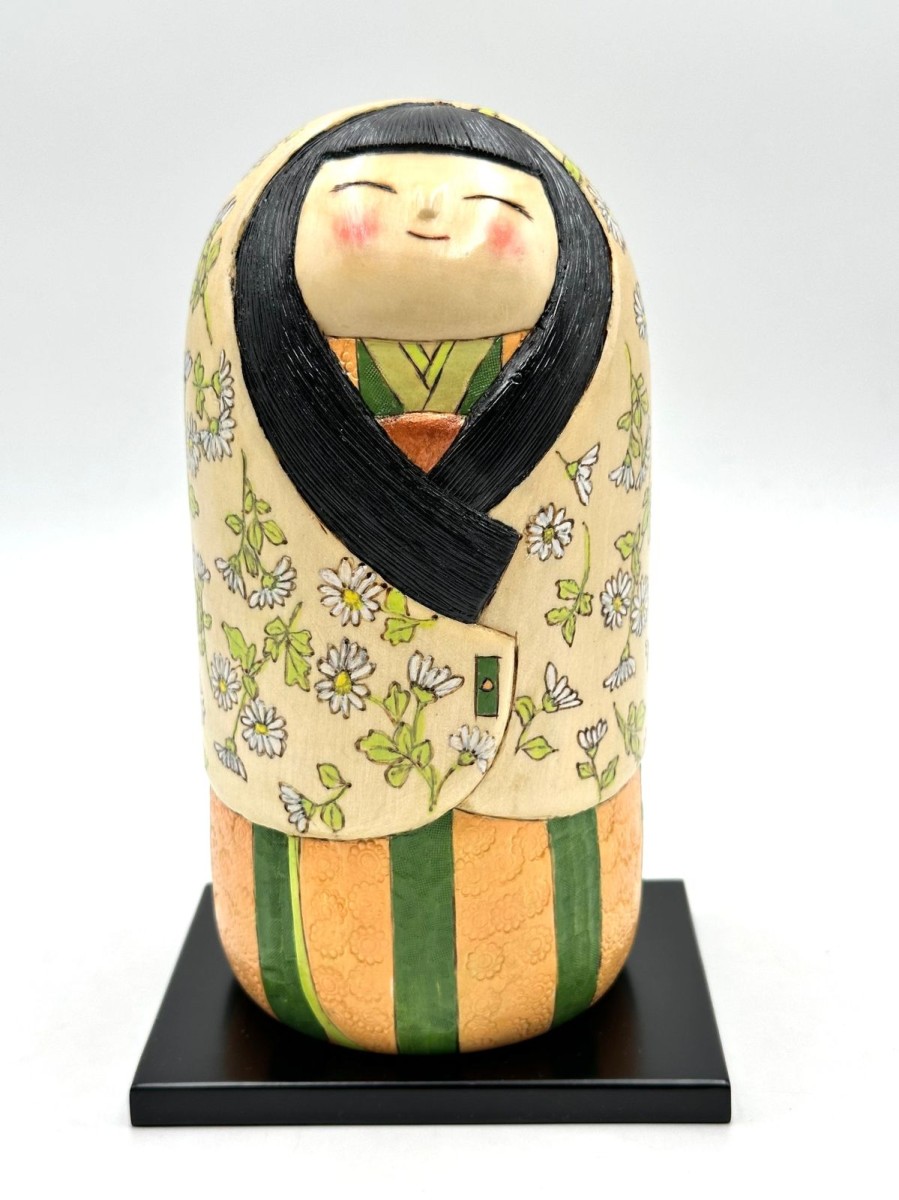 Bambole Kokeshi ARTIGIANATO GIAPPONESE | Kokeshi Kikuka