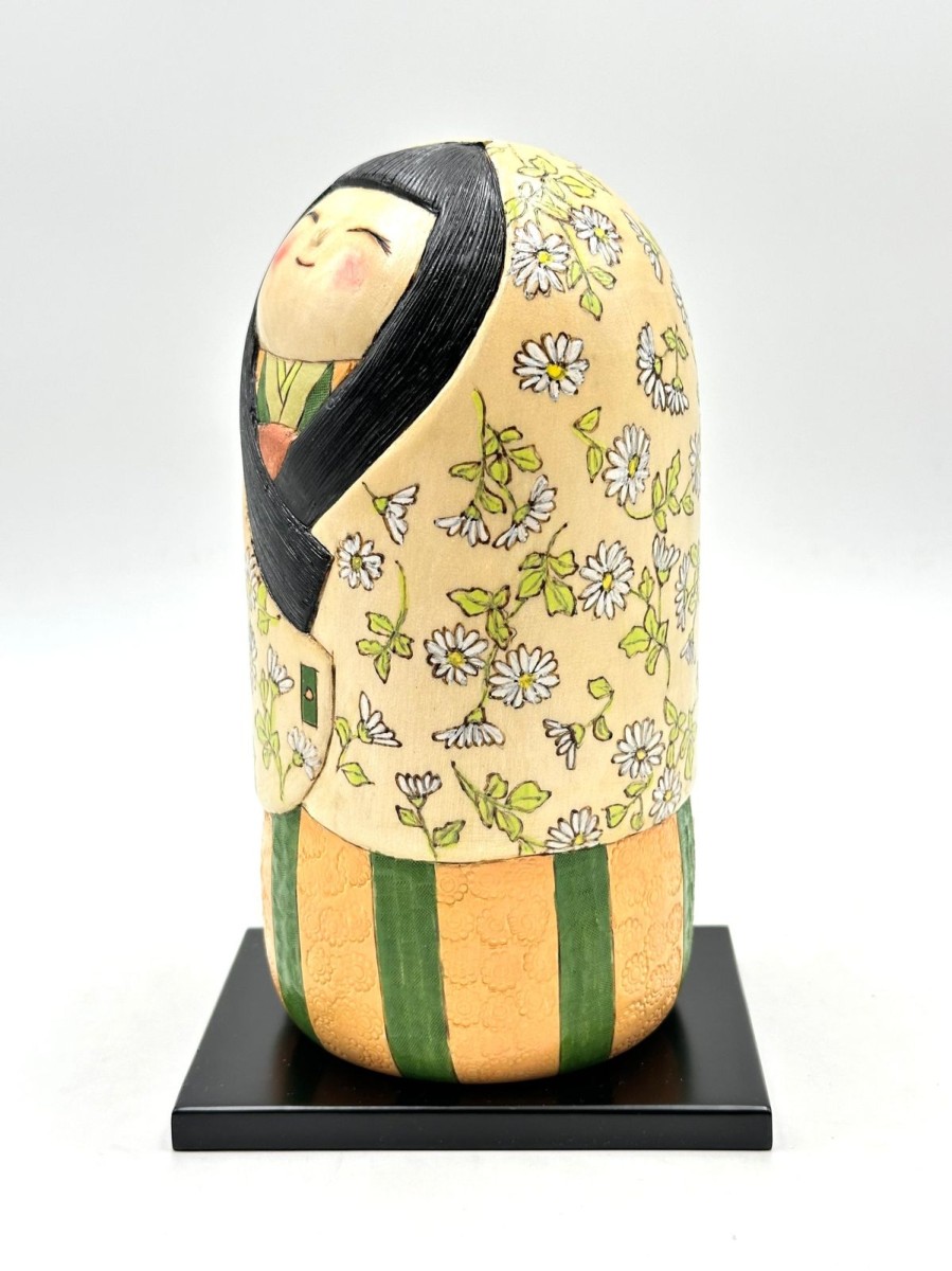 Bambole Kokeshi ARTIGIANATO GIAPPONESE | Kokeshi Kikuka