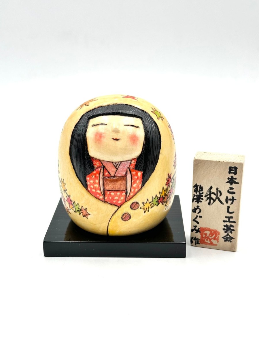 Bambole Kokeshi ARTIGIANATO GIAPPONESE | Kokeshi Aki