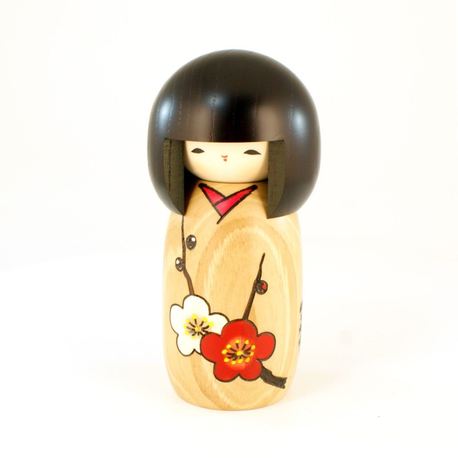 Bambole Kokeshi ARTIGIANATO GIAPPONESE | Kokeshi Hanamonogatari Ume