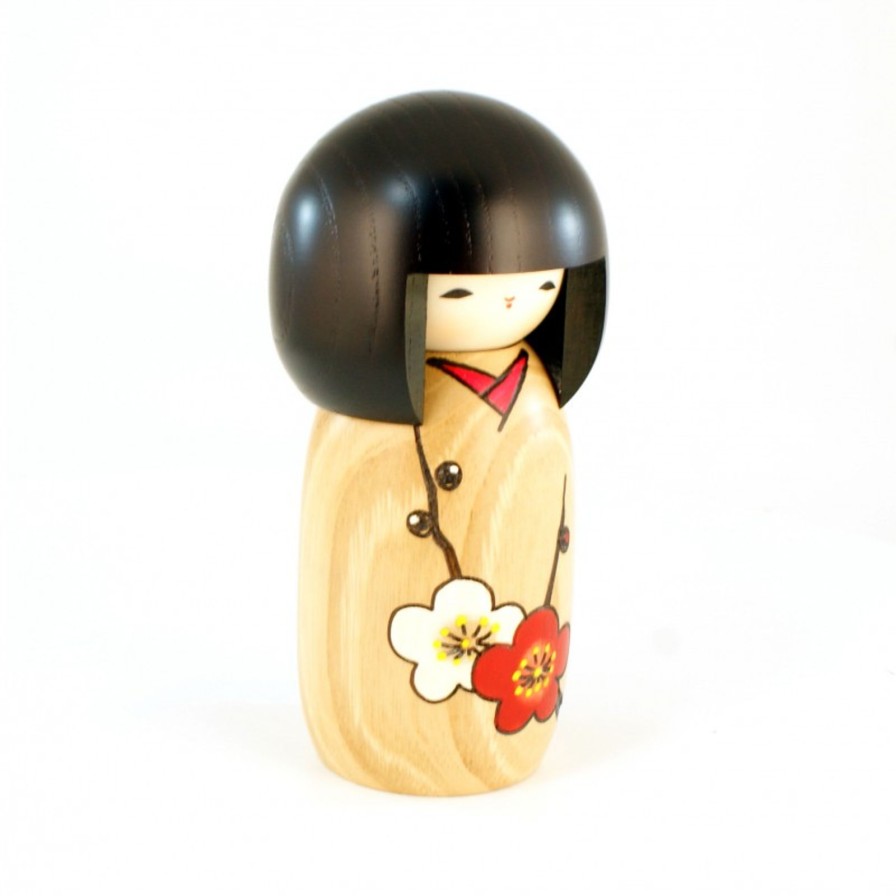 Bambole Kokeshi ARTIGIANATO GIAPPONESE | Kokeshi Hanamonogatari Ume