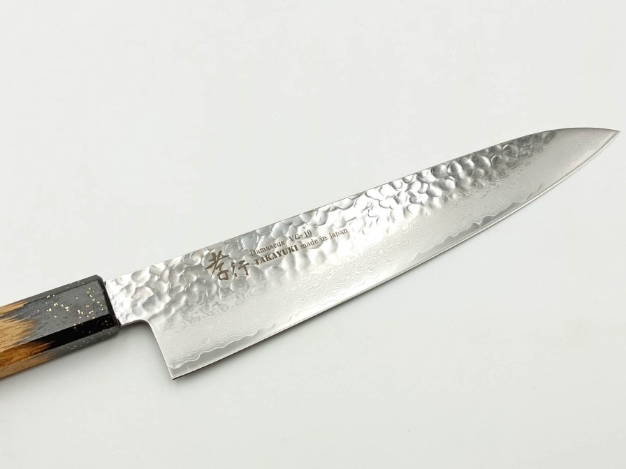 Coltelli Da Cucina ARTIGIANATO GIAPPONESE | Gyuto Damasco 33 Strati 21Cm Con Manico Laccato Urushi