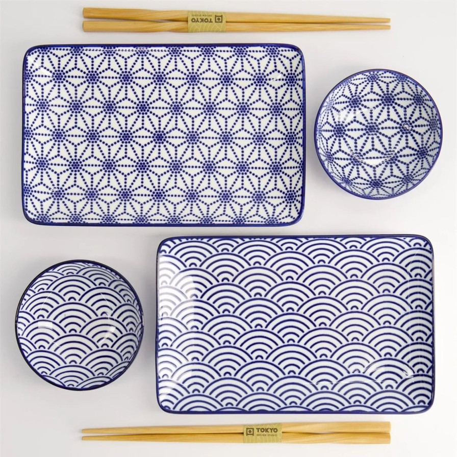 Arredo Tavola ARTIGIANATO GIAPPONESE | Set Sushi Nippon Blue