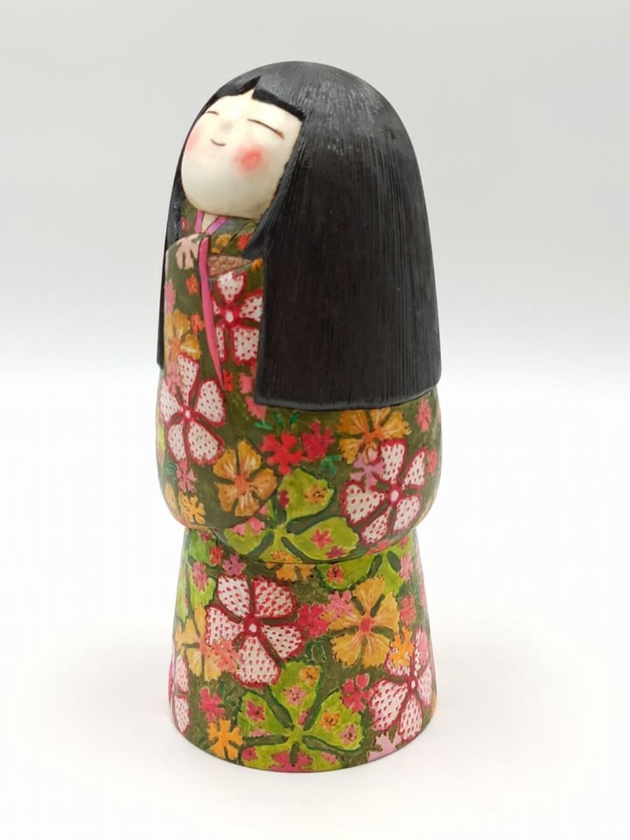 Bambole Kokeshi ARTIGIANATO GIAPPONESE | Kokeshi Jun-Ai