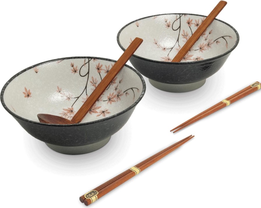 Arredo Tavola ARTIGIANATO GIAPPONESE | Set Ciotole Ramen Momiji