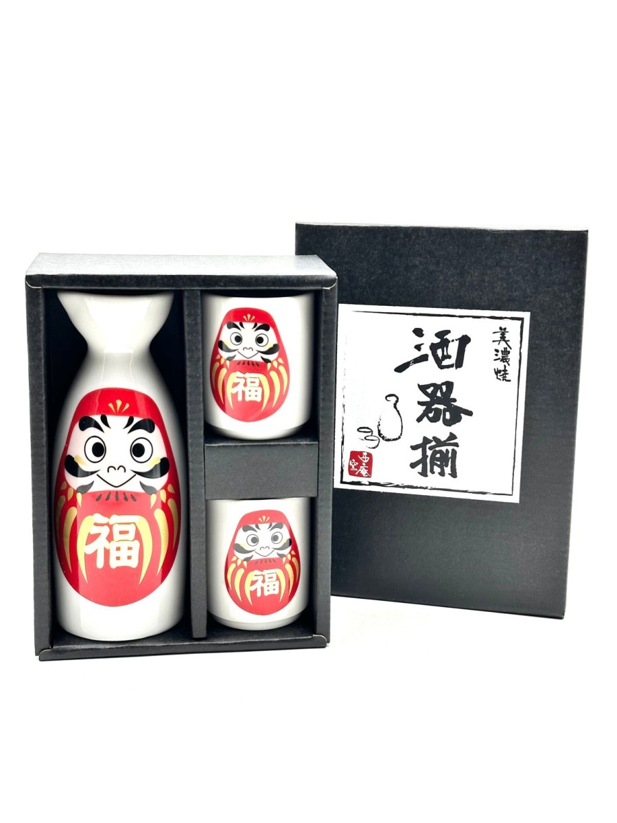 Arredo Tavola ARTIGIANATO GIAPPONESE | Set Sake Daruma